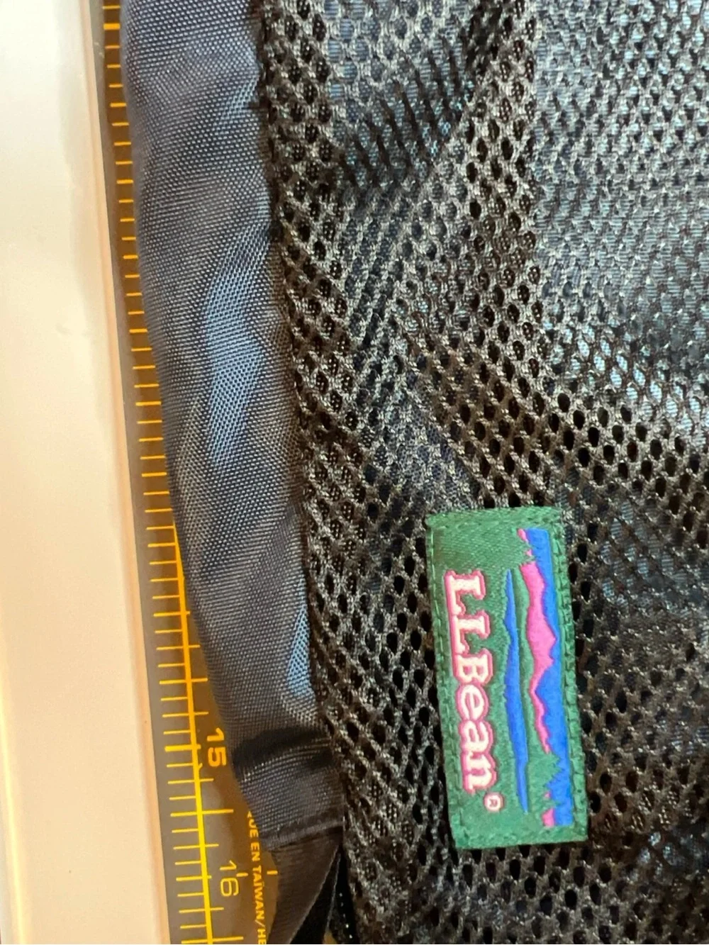 L.L. Bean Navy and Black Mesh Travel Organizer Pouch
